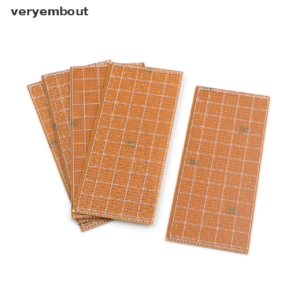 ut 5 Pcs 6.5x14.5cm Stripboard Veroboard Uncut PCB Platine Single Side Circuit Board n
