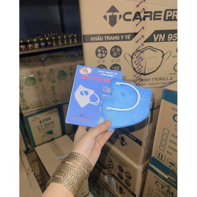 10 KHẨU TRANG 5D MASK CỦA BÉ