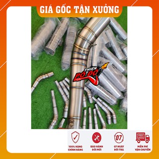 co nối, khúc cong sau cổ pô 2 khúc size 32-51 gắn mọi loại xe cổ pô inox 304