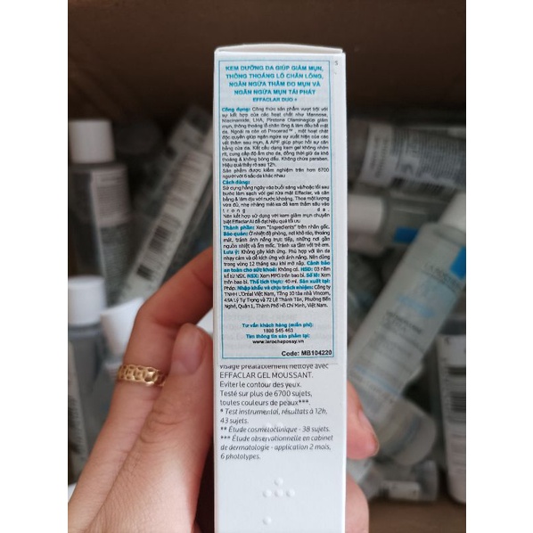 [Date 2024] Kem chấm mụn La Roche Posay Effaclar Duo+ 40ml