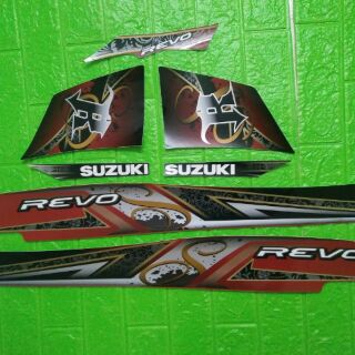 Bộ tem Suzuki Revo màu đỏ
