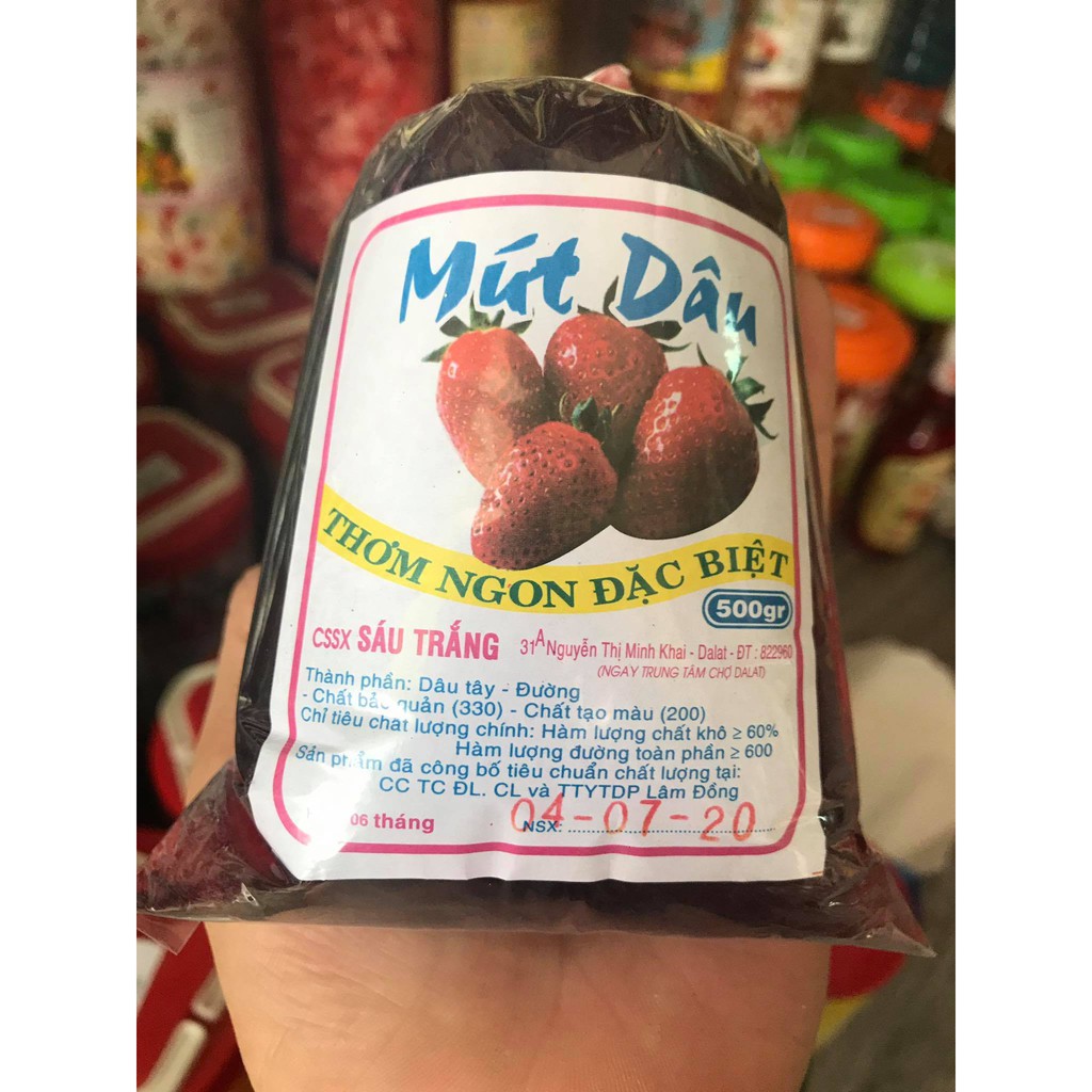 Mứt Dâu Đà Lạt- Bịch 500G