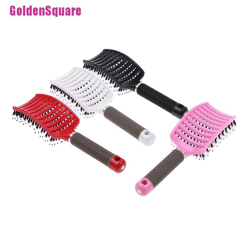 Lược Chải Tóc Massage Da Đầu Bằng Nylon Hình Chữ Nhật Cho Nữ