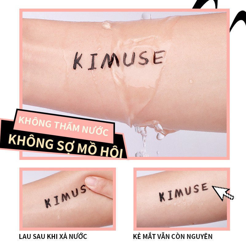 Bút kẻ mắt KIMUSE từ tính kết dính dạng lỏng đa năng không cần keo 3.5g