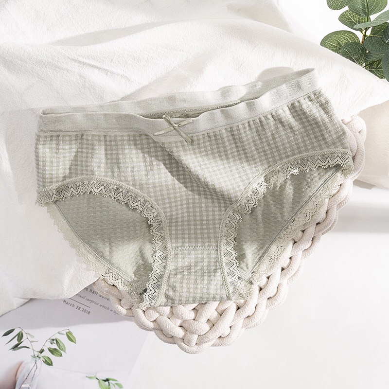 SET 10 CHIẾC QUẦN LÓT HOẠ TIẾT KẺ COTTON KHÁNG KHUẨN SIÊU ĐẸP B11