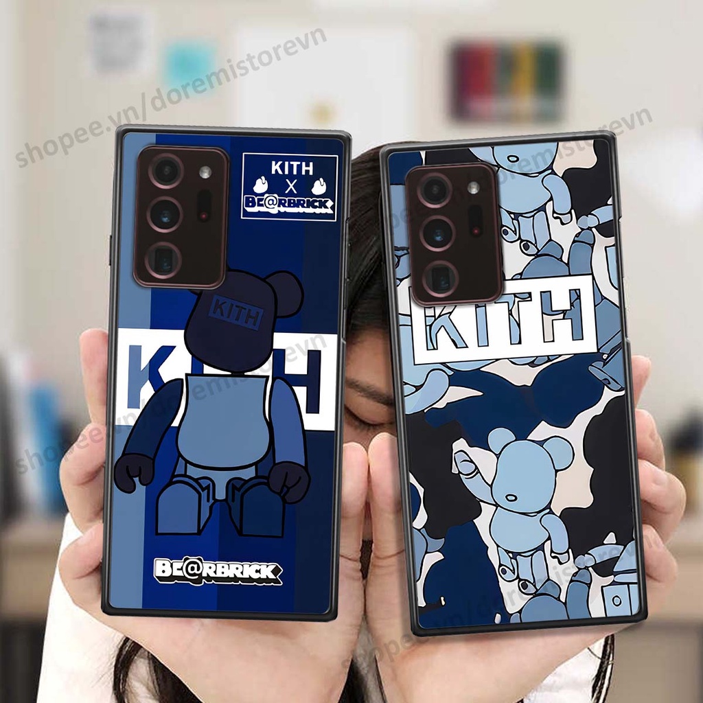 Ốp lưng Samsung Note 20 Plus / Note 20 Ultra / Note 20+ hình kaws, kith, bear brick nổi 3D phong cách độc đáo