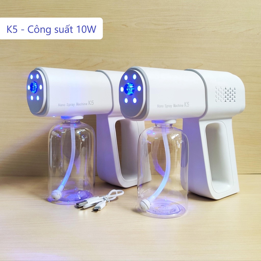 Máy phun khử khuẩn nano cầm tay k5 pro tự động