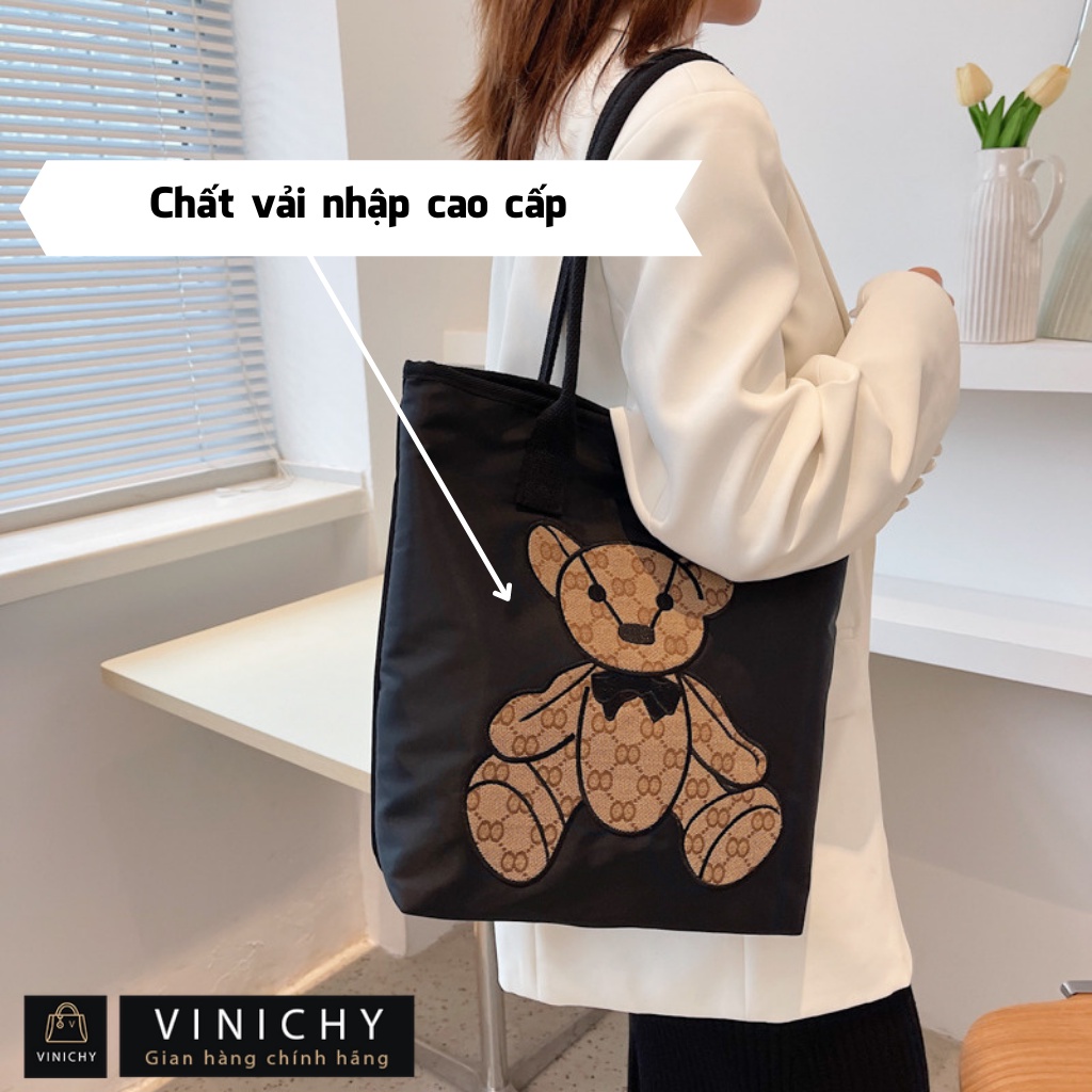 Túi Tote 2 mặt , túi công sở đeo chéo, đi chơi, đi học VINICHY, da cao cấp size 30cm HA150