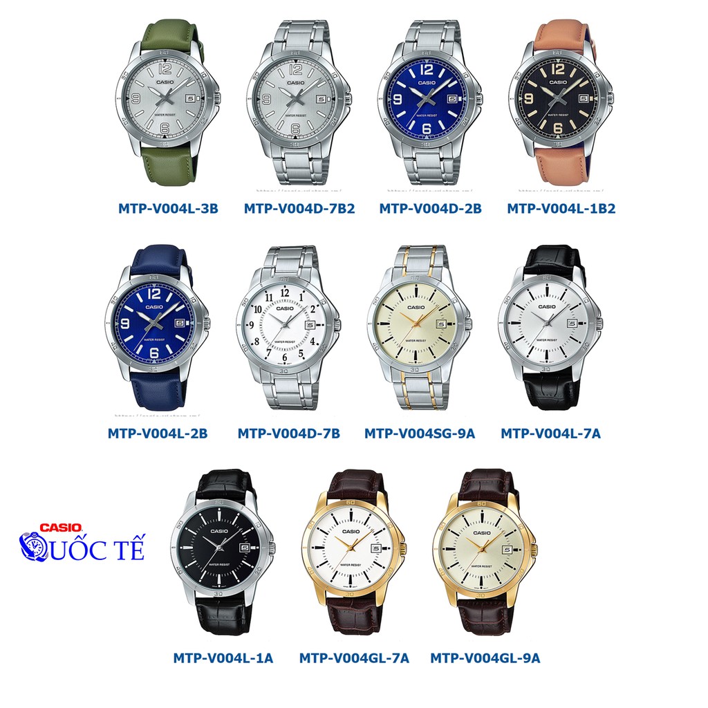 Đồng hồ nam casio ❤️ 𝐅𝐑𝐄𝐄𝐒𝐇𝐈𝐏 ❤️ Đồng hồ casio MTP-V004 MTP-V004L MTP-V004SG MTP-V004D MTP-V004GL