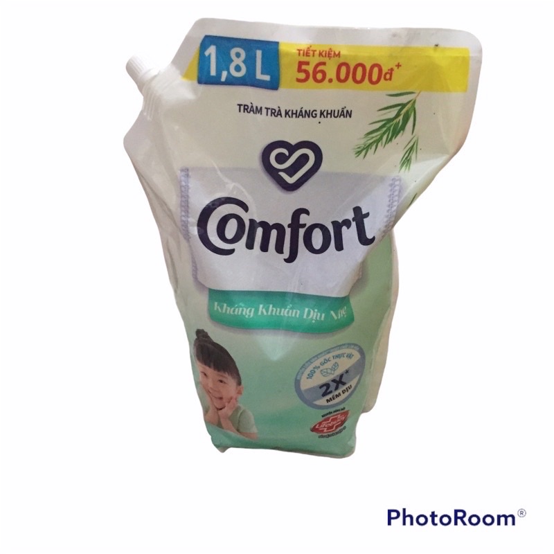 Nước xả vải comfort đậm đặc cho da nhạy cảm túi 1,8l