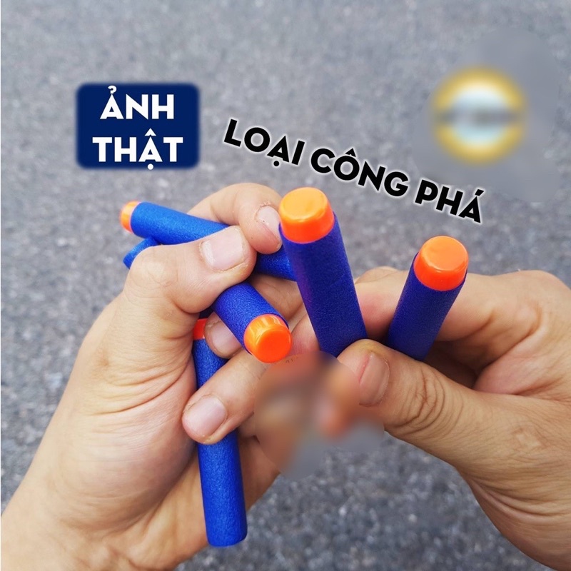 [HOT] Bộ 10 Que Đạn Bọt Xốp Mềm Dùng Cho Đồ Chơi Nerf đẹp an toàn cho bé