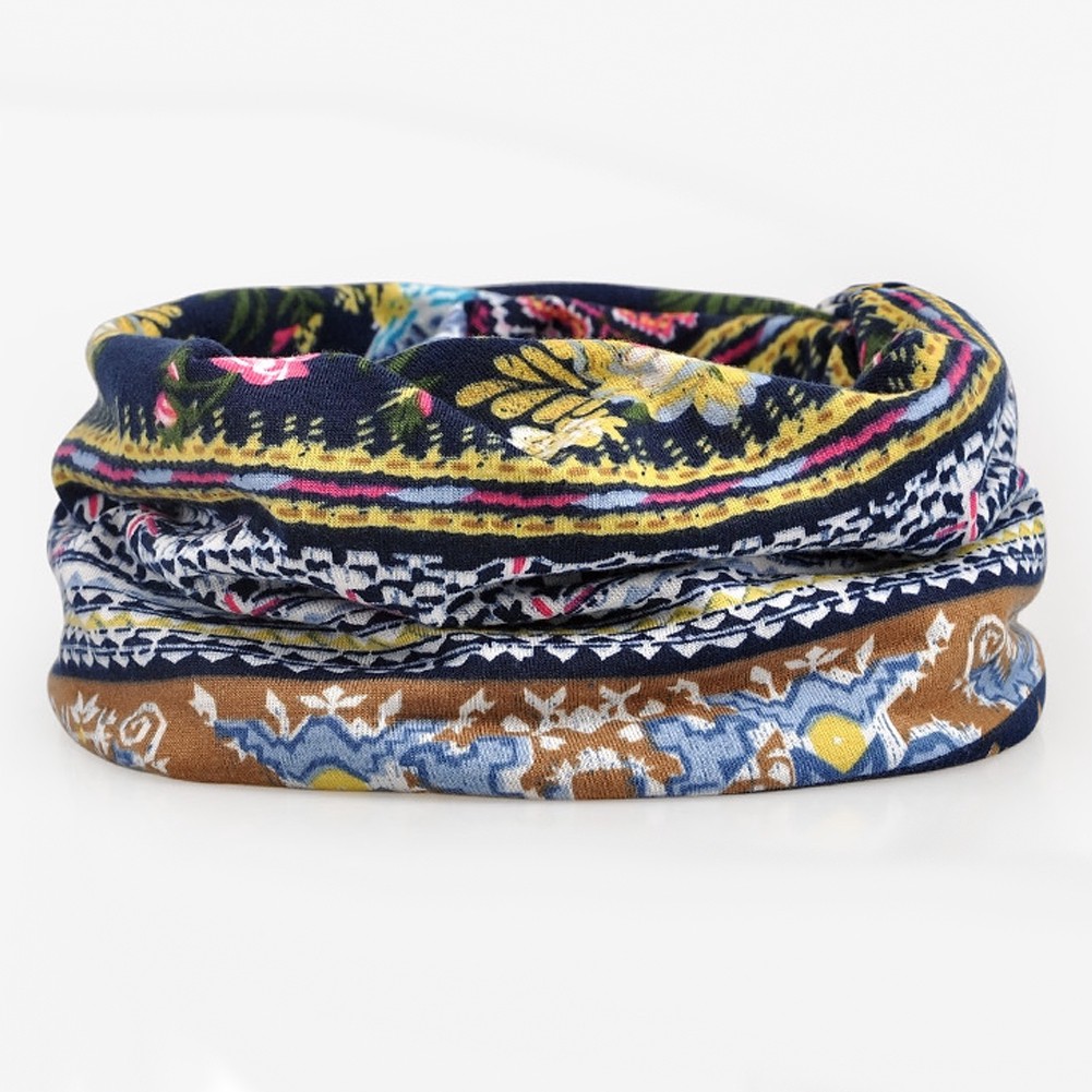 Mũ Trùm Đầu Co Giãn Che Nắng In Họa Tiết Hoa Cổ Điển Phong Cách Hồi Giáo Dành Cho Bạn Nữ V