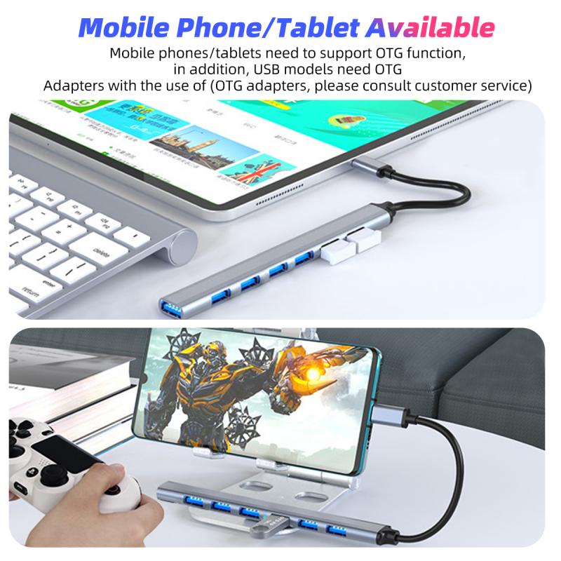 Hub chia cổng HDOORLINK USB 3.0 tùy chọn kiểu dáng tốc độ cao cho ổ cứng/ chuột/ bàn phím máy tính