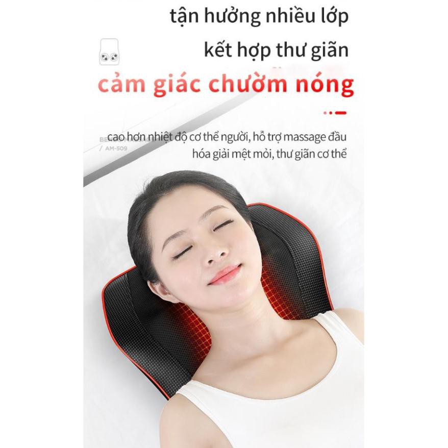 [ HÀNG CHÍNH HÃNG ] Gối tựa lưng massage nhiều chức năng BENBO MASSAGE - The Royal's Furniture [ UY TÍN ]