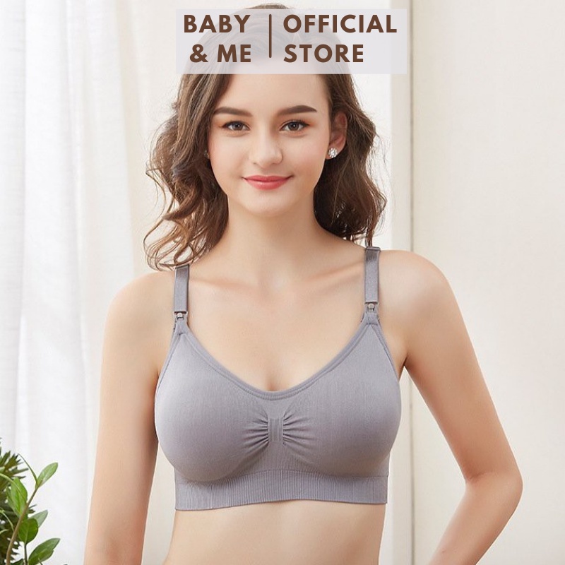 Áo Lót Bầu Chống Chảy Xệ Có Cúc Tháo Rời Cho Con Bú Chất Thun Cotton Co Giãn 4 Chiều - AL17