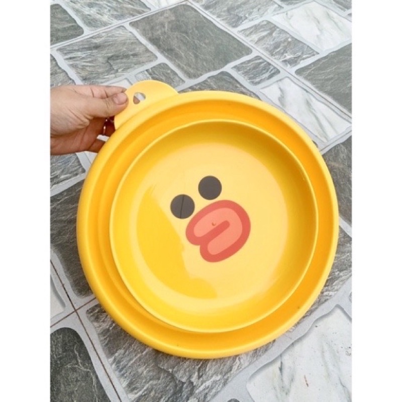 Chậu gấp gọn hình con vịt vàng, siêu xinh