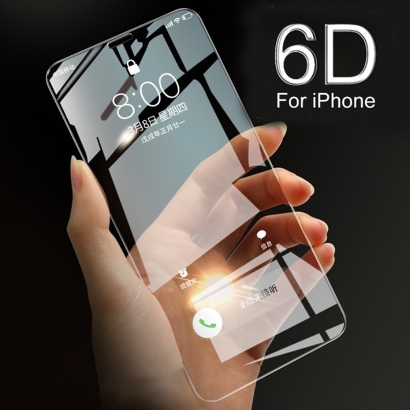 6D full coverage tempered film for Iphone 6 6S 7 8 X XS Max 11 pro max
