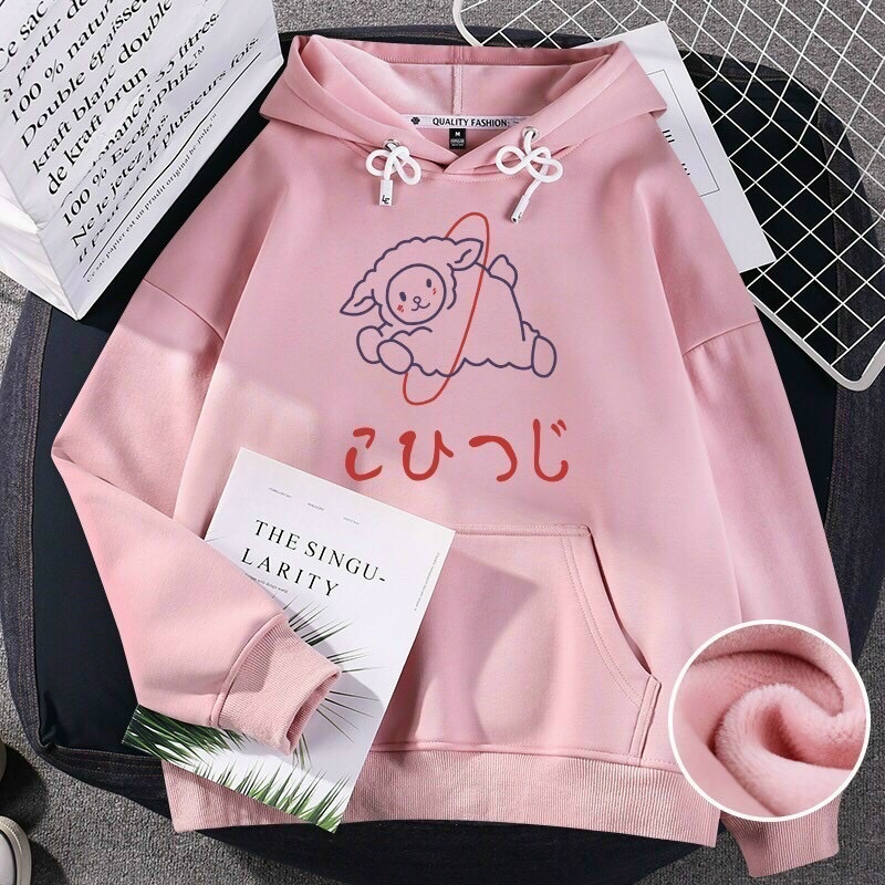 Áo Hoodie nữ hoodie nam nữ đẹp nỉ dày rộng kute dễ thương hàn quốc khoác ngoài ...