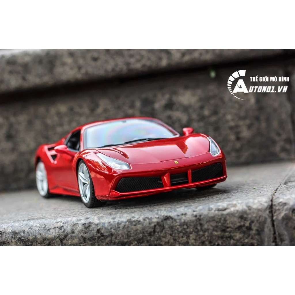 MÔ HÌNH FERRARI 488 GTB RED 1:18 BBURAGO 1798