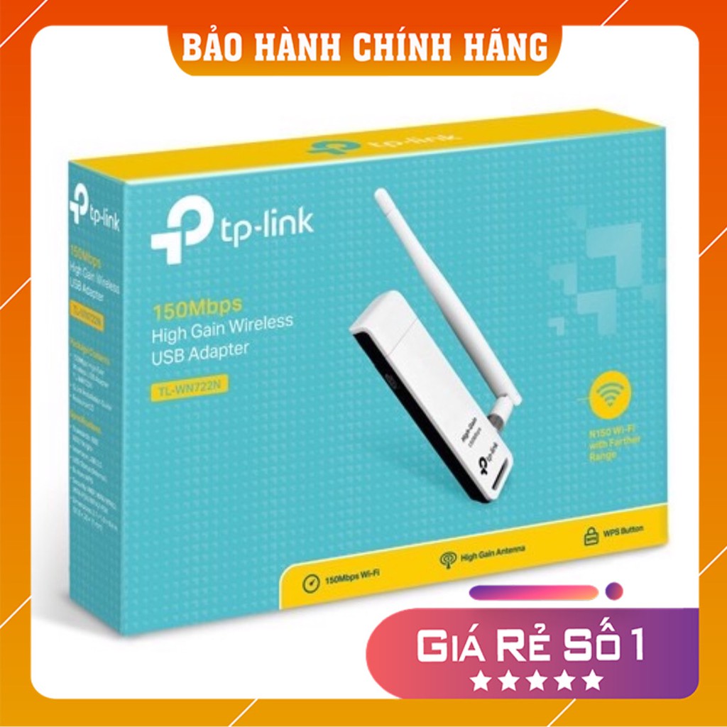 Bộ Thu WiFi cho Máy Tính Laptop TP-Link TL-WN711N 150Mbps