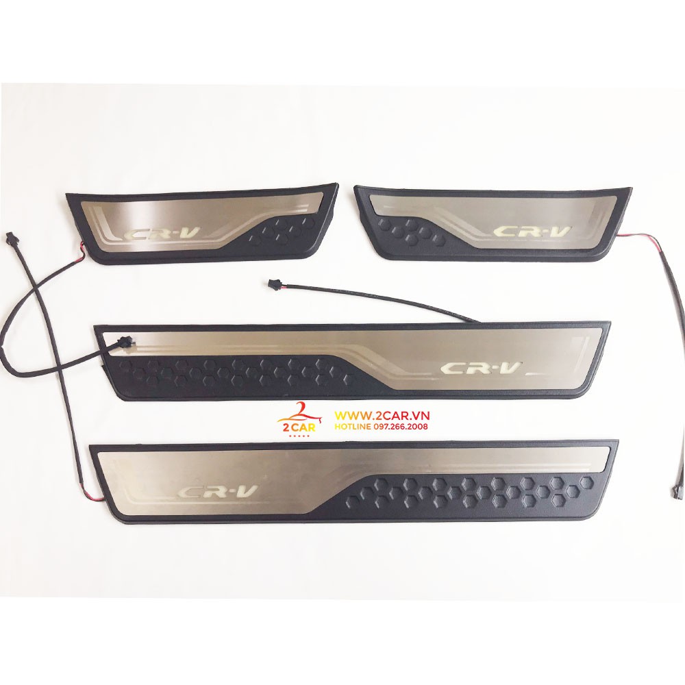 Ốp Bậc Chân Ngoài có đèn led Xe Honda CRV 2018- 2022