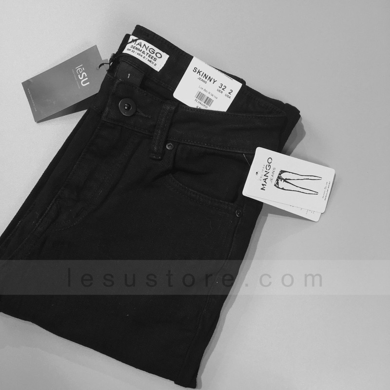 ẢNH THẬT Quần Jeans Loe trơn lai tua 90cm