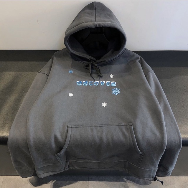 Áo Hoodie Nỉ Bông Uncover Xám ❤️/Nam nữ unisex/FREESHIP 99K❤️ | BigBuy360 - bigbuy360.vn