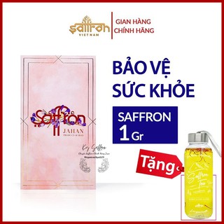 [Mua 1 Tặng 1] Saffron/Nhuỵ Hoa Nghệ Tây JAHAN 1Gr, Tặng Bình Thuỷ Tinh Cao Cấp 300ml In Logo Độc Quyền Saffron VIETNAM