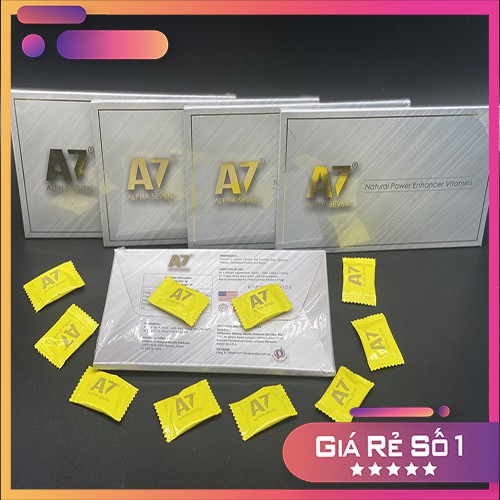 [GIÁ SỈ] KẸO ALPHA SEVEN A7 KHÔNG GÂY ĐAU ĐẦU KHÔNG NÓNG