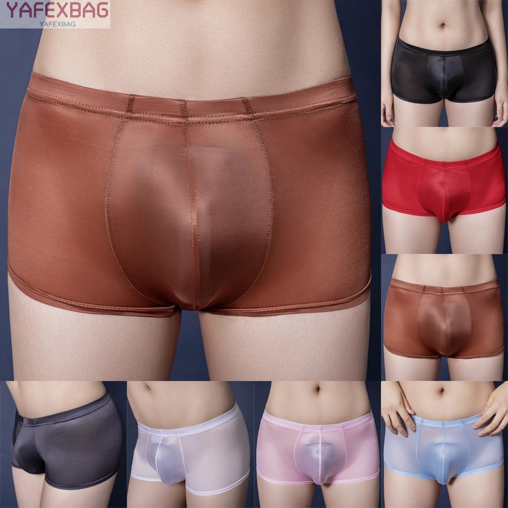 UK Man Soft Underwear See Through Boy Shorts Safty Pants Crotchles Briefs 2021