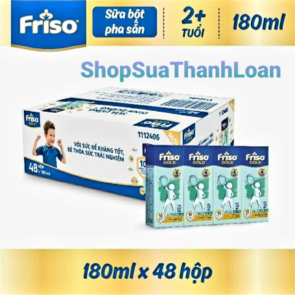 [HSD T10-2021] Thùng 48 hộp Sữa uống dinh dưỡng Friso Gold (180ml)