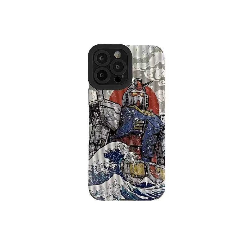 Ốp Điện Thoại Dẻo Họa Tiết Gundam Độc Đáo Cho iPhone6 plus7 se 11promax 13 / 12pro 8 Xr