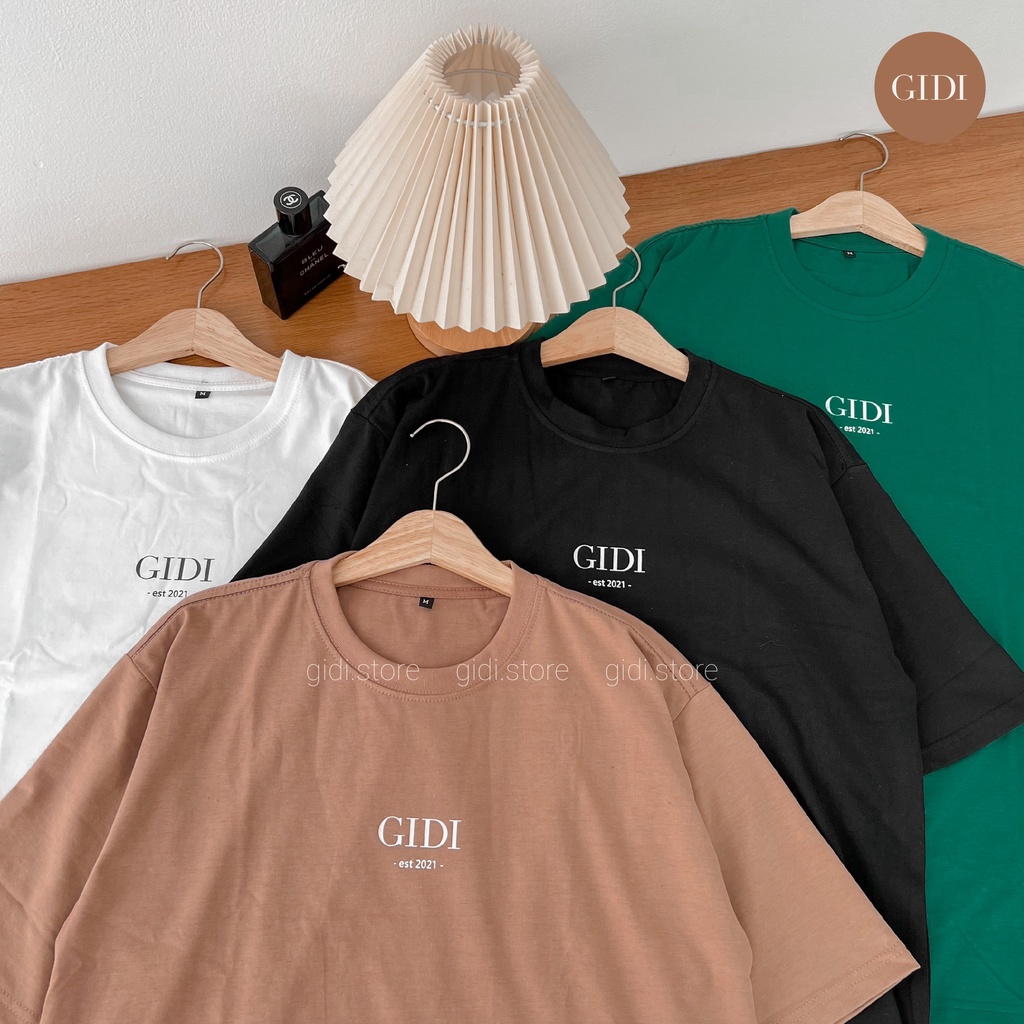 Áo Phông GIDI nam nữ Unisex vải thun tici form rộng thoáng mát ảnh thật OVERSIZE