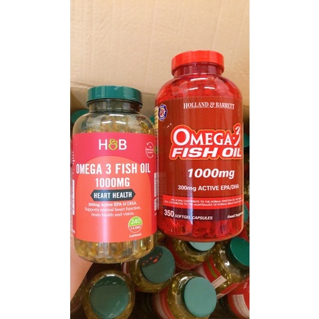 Viên dầu cá Omega3 Fish oil 1000mg ổn định tim mạch, tăng cường thị lực - Wellstoreuk89