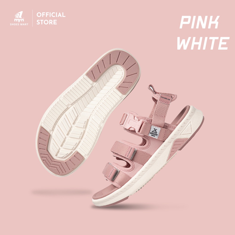 [Mã SKAMLTSM9 giảm 10% đơn 99K] Giày Sandal UNISEX ZX 3715  Pink white - dòng ZX The Bubble T - Đế êm chống mòn