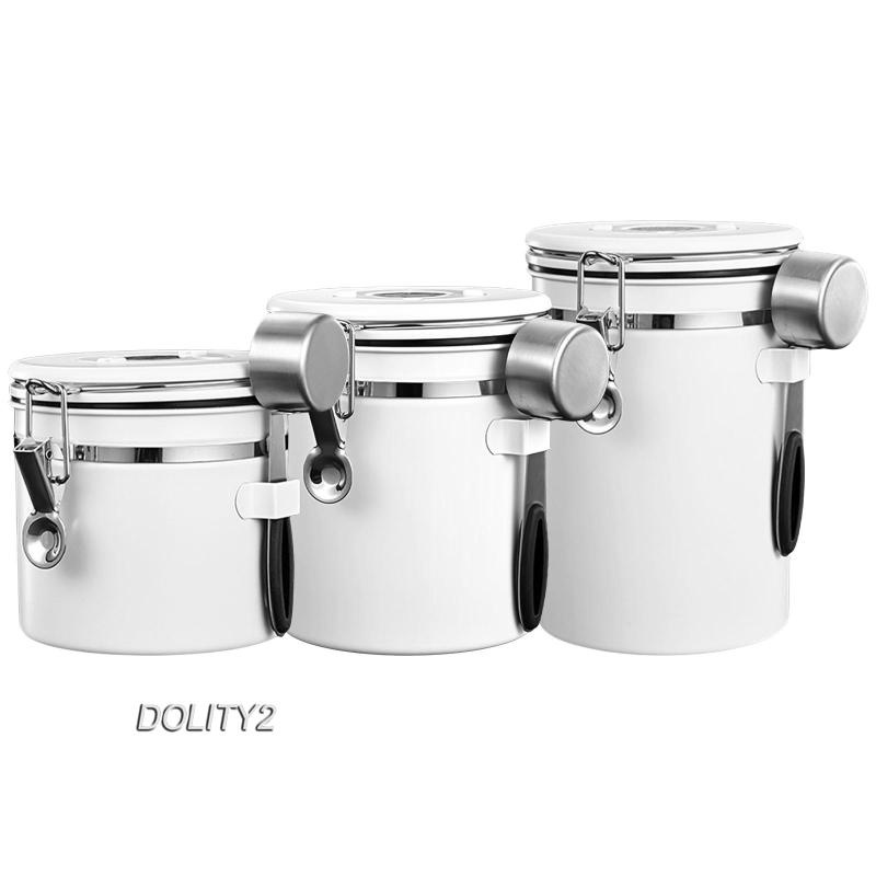 Hộp đựng hạt cafe có nắp đậy kín khí có muỗng bằng thép không gỉ