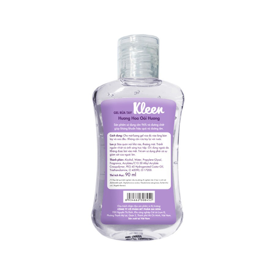 Gel Rửa Tay Khô Kleen 90ml Hương Oải Hương | BigBuy360 - bigbuy360.vn