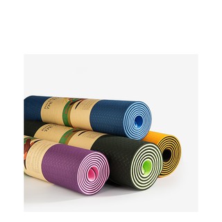 THẢM YOGA MAT 2 LỚP TPE CAO CẤP (tặng túi đựng thảm)