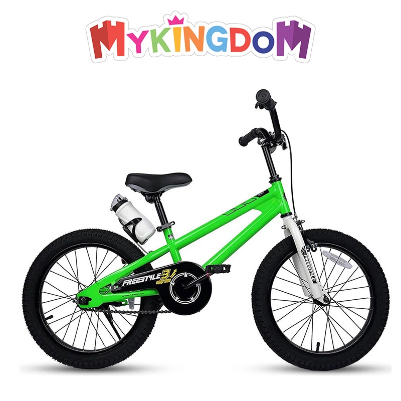 Xe Đạp Trẻ Em, RoyalBaby Freestyle 18&quot;, Màu Xanh Lá, Bé Từ 5-9 Tuổi RB18B-6-GR