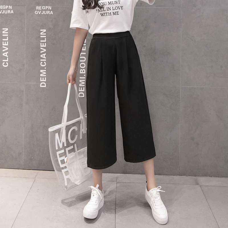 Quần Culottes Lửng Ống Rộng Nữ Chất Thun Trơn Dày Dặn Dài Qua Gối SEPTEMBERGIRL1989 WM QUAN HQ12V1