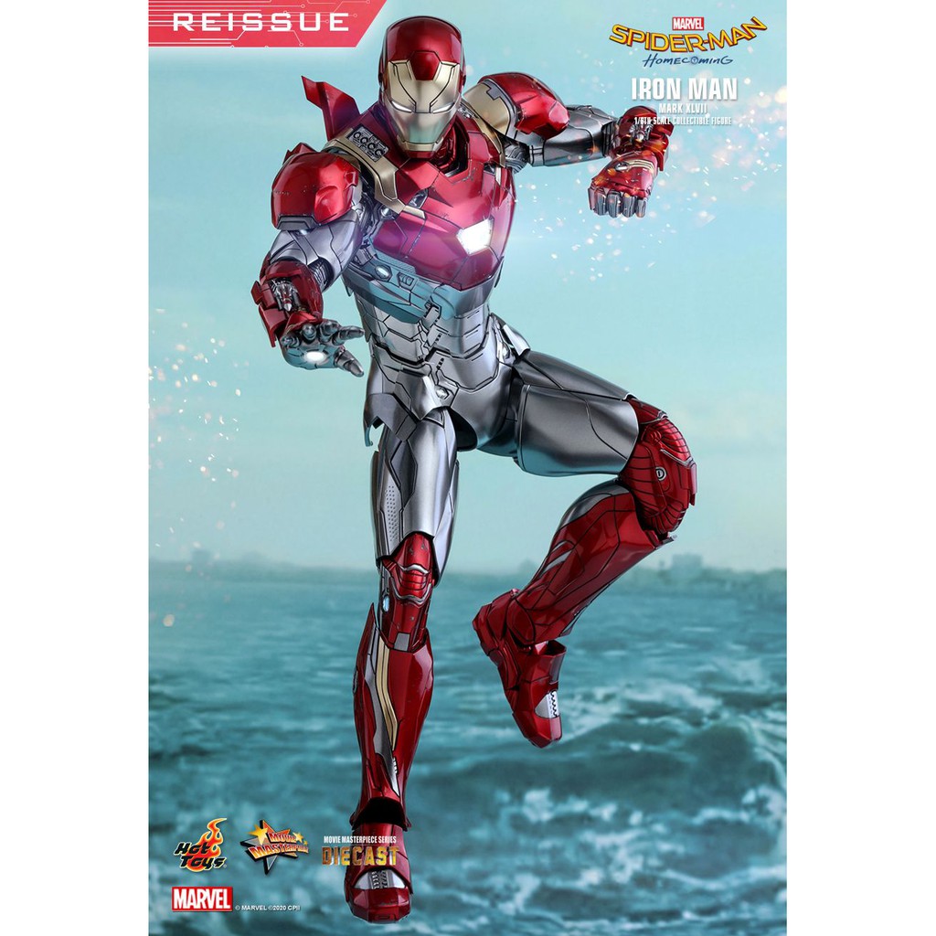 Mô hình Cao Cấp Hottoys SPIDER-MAN: HOMECOMING IRON MAN MARK 45