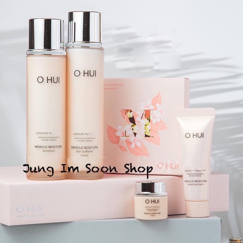 Set Ohui Miracle Moisture Nước Hoa Hồng Và Sữa Dưỡng Cấp Ẩm