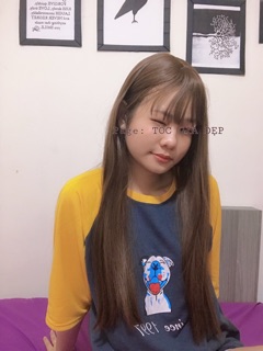 [Ảnh tự chụp] tóc cả đầu duỗi thẳng