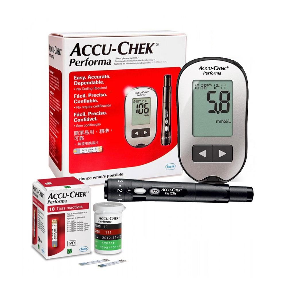 🎁XẢ KHO🎁Máy Đo Đường Huyết Accu Chek Performa