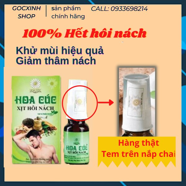 (Chính Hãng) Xịt Hôi Nách Hoa Cúc - Ngăn Tiết Mồ Hôi - Giảm Thâm