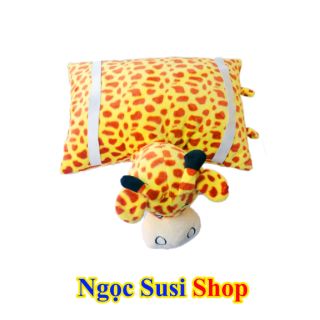 GỐI ĐI XE CHO BÉ + GỐI NGỦ + THÚ BÔNG ĐỂ CHƠI - GIAO NGẪU NHIÊN MẪU