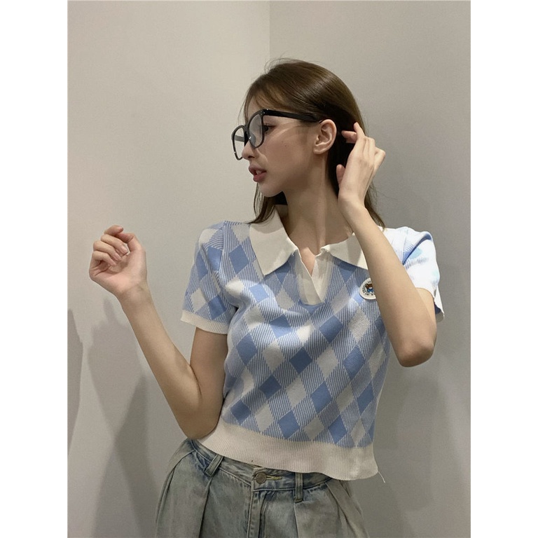 Áo Thun Tay Ngắn Cổ POLO In Hình Gấu Dễ Thương Cho Bé Gái