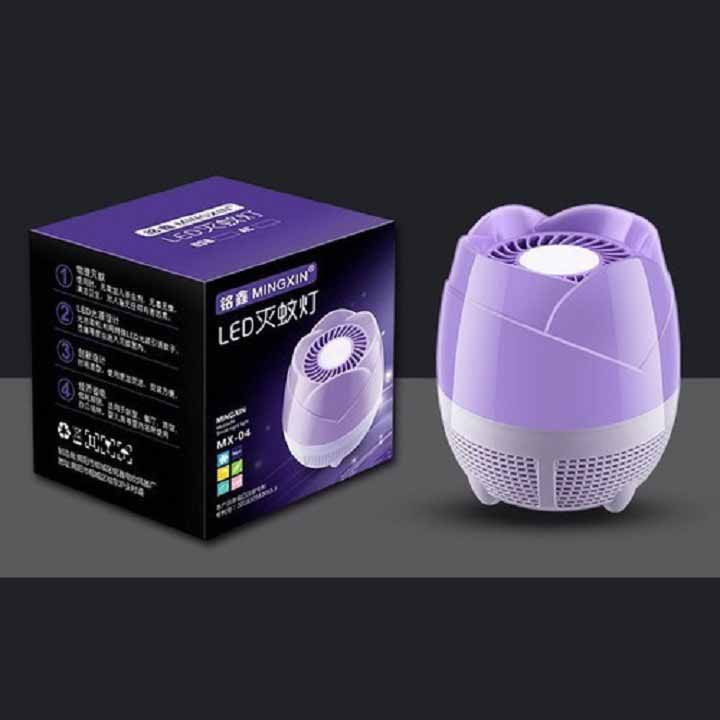 Đèn bắt muỗi hình hoa sen kiêm đèn ngủ thông minh