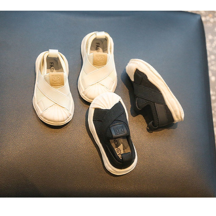 Hàng Mới Về [Hàng Mới Về] Giày Thể Thao Một Nửa Đế Mềm Thoáng Khí Thoải Mái Dễ Phối Đồ Thời Trang Xuân Thu Cho Bé Trai