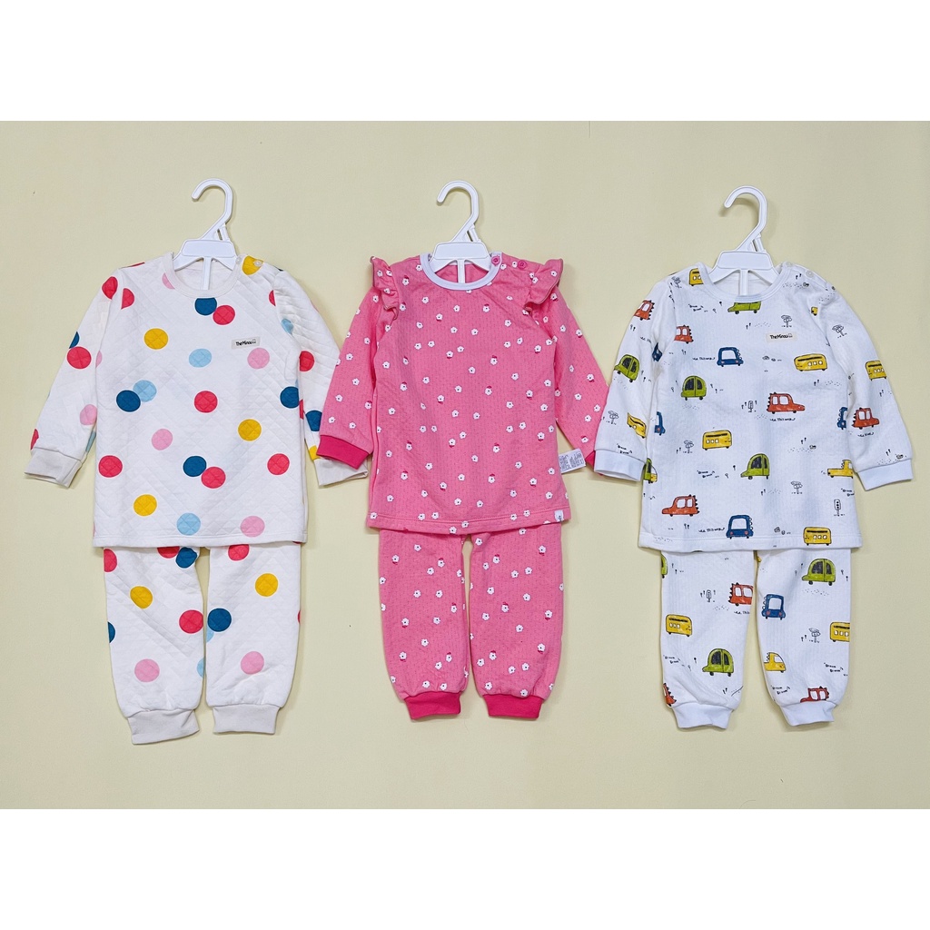 Bộ chần bông 100% cotton xuất Hàn dư xịn mềm ấm cho bé trai bé gái